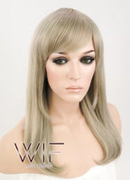 Medium Wavy Ash Blonde Fashion Wig EY149