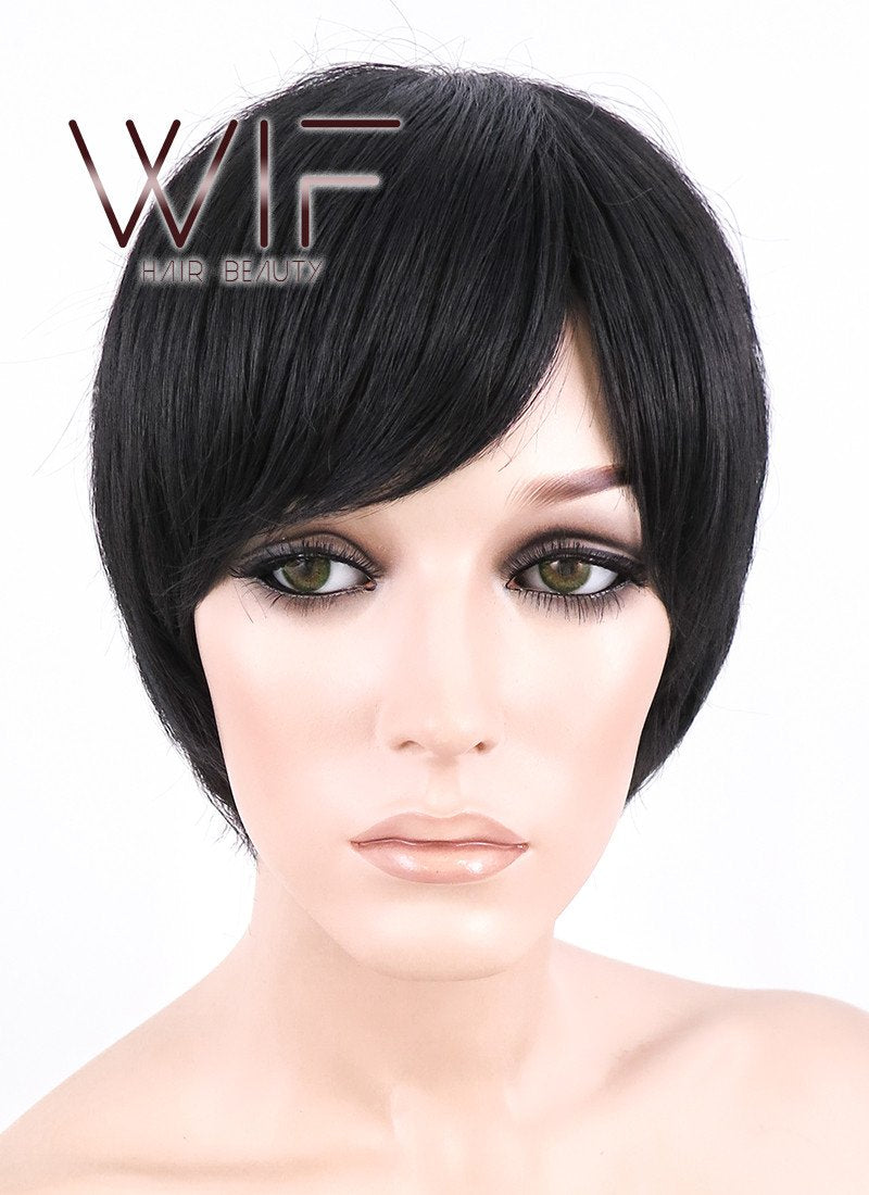 Black Heat Resistant Wig