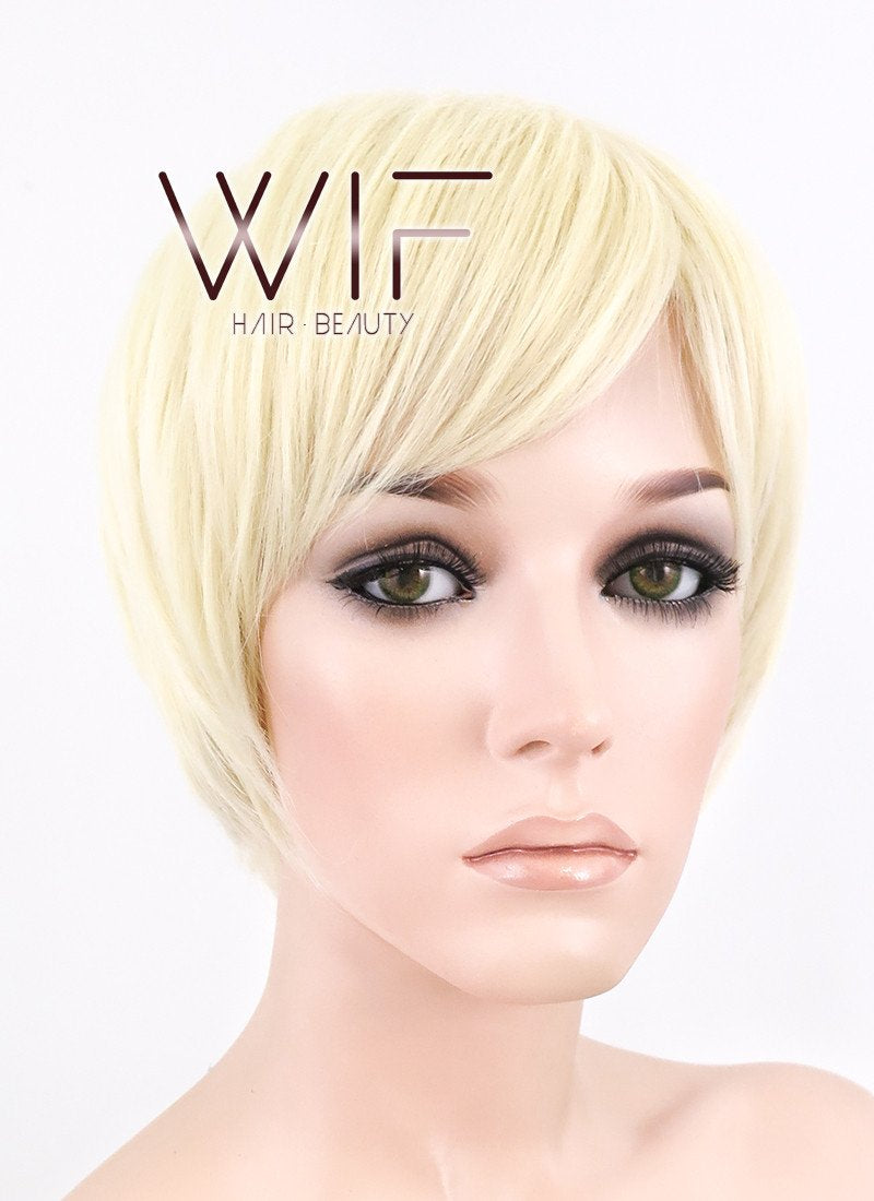 10" Straight Light Blonde Synthetic Wig FB03