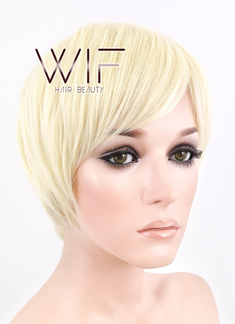 10" Straight Light Blonde Synthetic Wig FB03