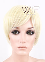 10" Straight Light Blonde Synthetic Wig FB03