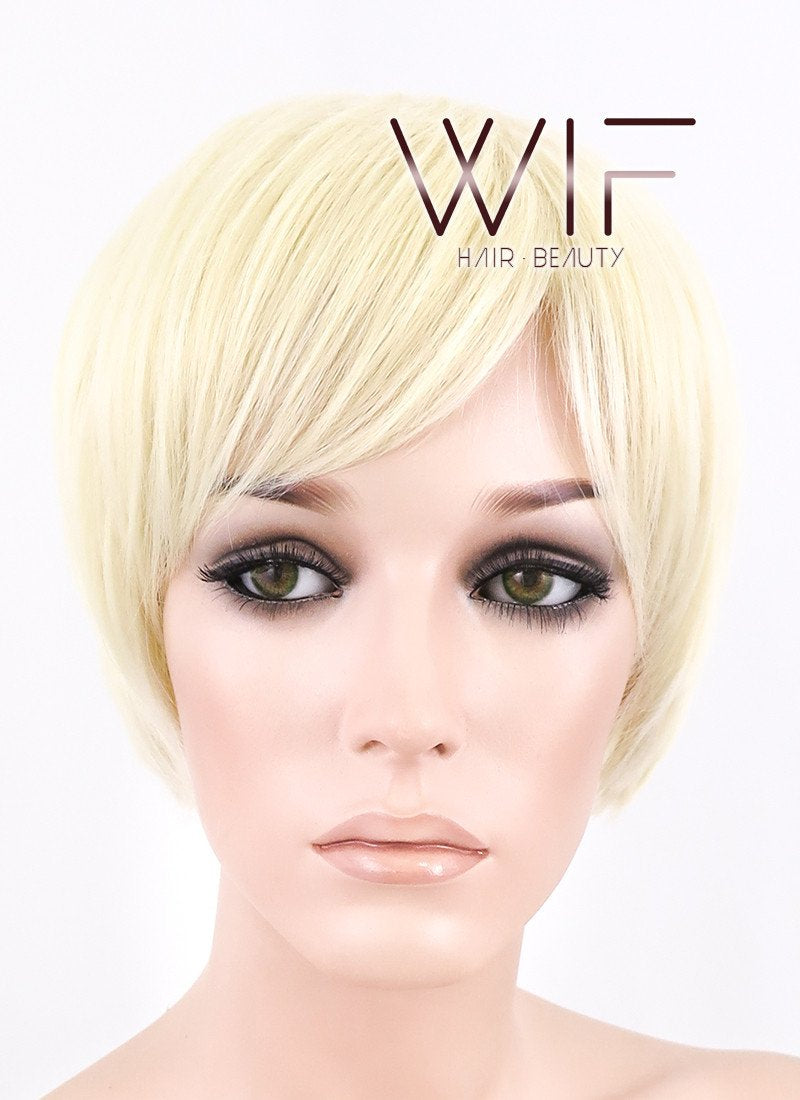 10" Straight Light Blonde Synthetic Wig FB03