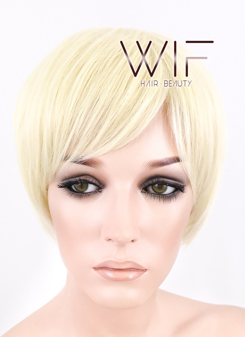 10" Straight Light Blonde Synthetic Wig FB03