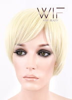 10" Straight Light Blonde Synthetic Wig FB03
