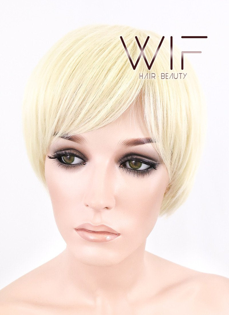 10" Straight Light Blonde Synthetic Wig FB03