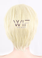10" Straight Light Blonde Synthetic Wig FB03