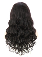 20" Long Curly Off Black Lace Front Remy Natural Hair Wig HH028 - wifhair