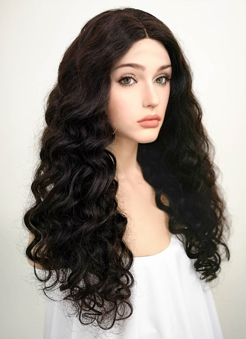 20" Long Curly Lace Front Remy Natural Hair Wig