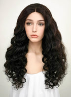 20" Long Curly Lace Front Remy Natural Hair Wig