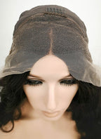 20" Long Curly Lace Front Remy Natural Hair Wig - wifhair