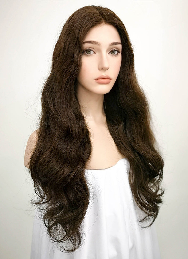 24" Wavy Lace Front Remy Natural Hair Wig