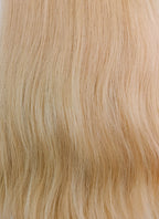16" Long Curly Honey Blonde Lace Front Remy Natural Hair Wig HH124