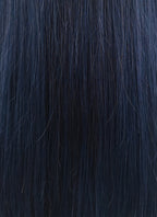 14" Long Straight Dark Blue Lace Front Remy Natural Hair Wig HH135 - wifhair