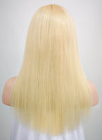 14" Long Straight Blonde Lace Front Remy Natural Hair Wig HH169 - wifhair