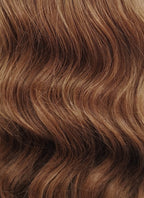16" Long Wavy Brown Lace Front Remy Natural Hair Wig HH173 - wifhair