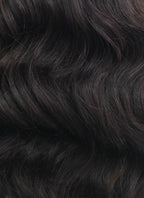 16" Long Wavy Black Lace Front Remy Natural Hair Wig HH174 - wifhair