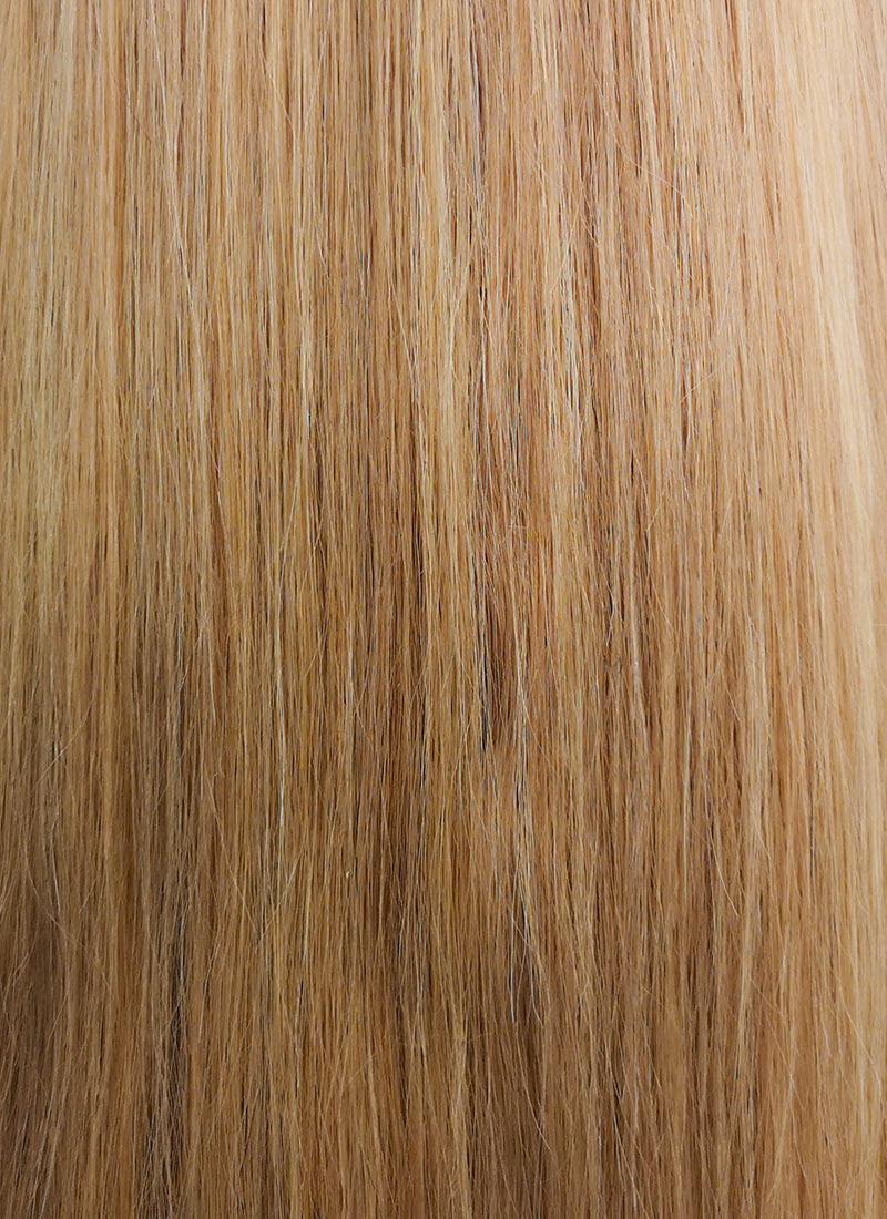 18" Long Straight Golden Blonde Lace Front Remy Natural Hair Wig HH178 - wifhair