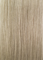 26" Long Straight Blonde With Black Roots Lace Front Remy Natural Hair Wig HH040 - wifhair