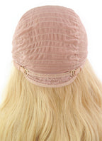 16" Long Curly Golden Blonde Lace Front Remy Natural Hair Wig HH049 - wifhair