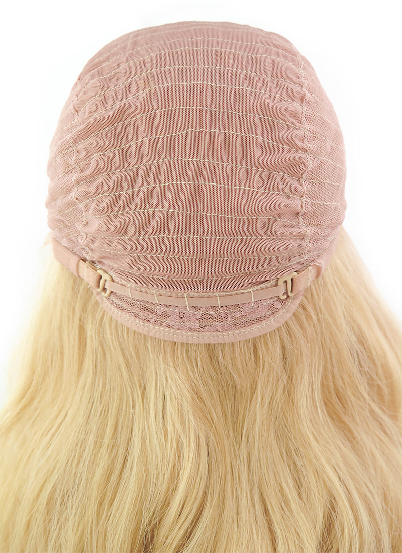 16" Long Curly Golden Blonde Lace Front Remy Natural Hair Wig HH049 - wifhair