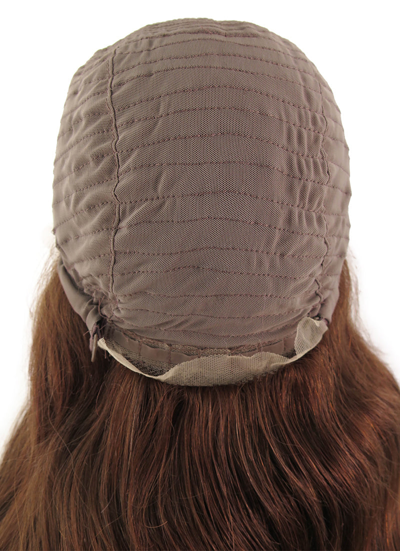 20" Long Curly Vibrant Auburn Lace Front Remy Natural Hair Wig HH109 - wifhair