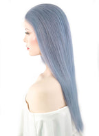 18" Long Straight Lace Front Remy Natural Hair Wig
