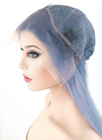 18" Long Straight Lace Front Remy Natural Hair Wig