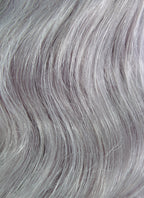 16" Long Curly Light Grey Lace Front Remy Natural Hair Wig HH132 - wifhair