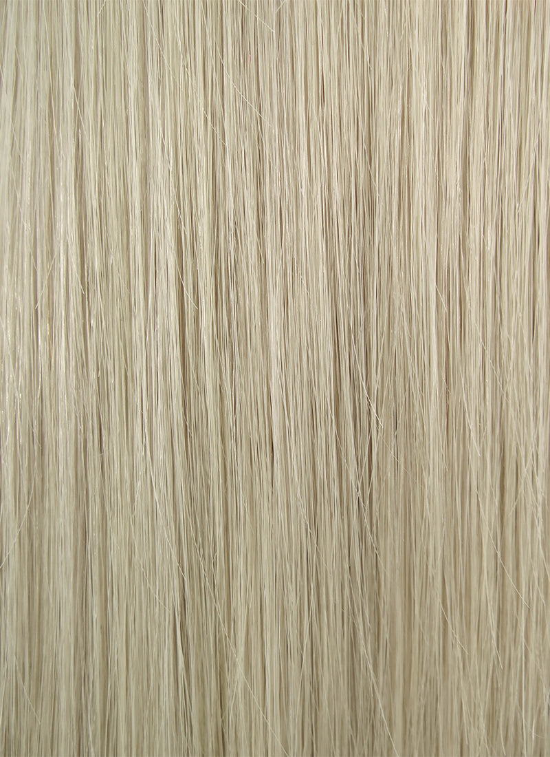 14" Long Straight Ash Blonde Lace Front Brazilian Natural Hair Wig HH140 - wifhair