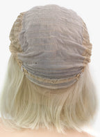 12" Medium Straight Classic Bob Ash Blonde Lace Front Brazilian Natural Hair Wig HH151 - wifhair