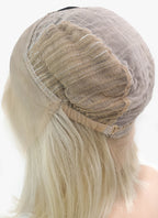 12" Medium Straight Classic Bob Ash Blonde Lace Front Brazilian Natural Hair Wig HH151 - wifhair