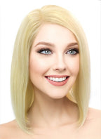 10" Medium Straight Bob Lace Front Remy Natural Hair Wig