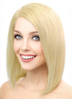 10" Medium Straight Bob Lace Front Remy Natural Hair Wig