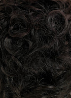 8" Short Curly Off Black Pixie Lace Front Remy Natural Hair Wig HP012