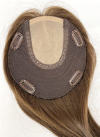 6" x 6.5" Silk Top With Weft Base Straight Virgin Hair Women Topper HT011
