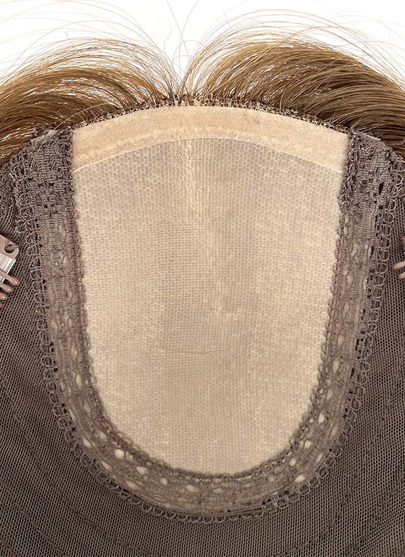 6" x 6.5" Silk Top With Weft Base Straight Virgin Hair Women Topper HT011