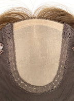 6" x 6.5" Silk Top With Weft Base Straight Virgin Hair Women Topper HT011