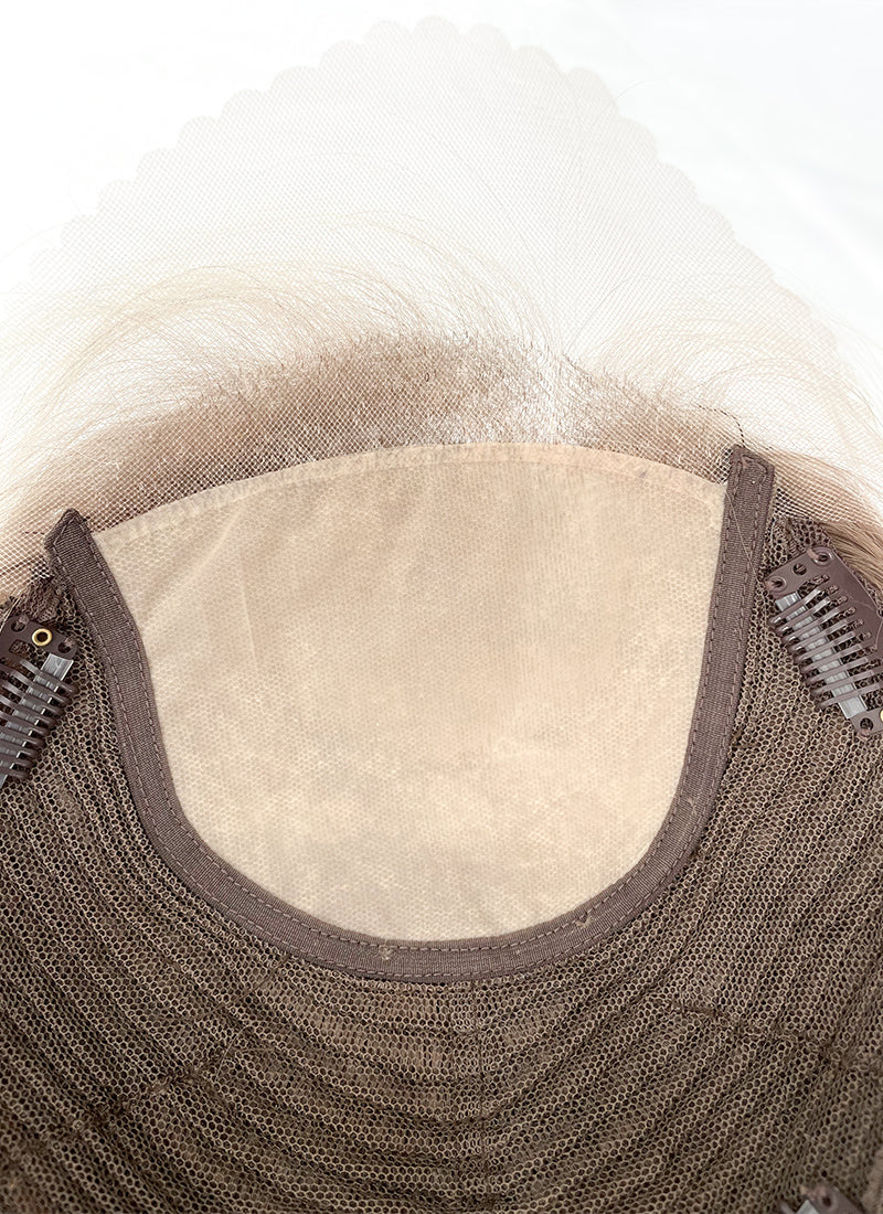 8" x 8" Silk Top With Lace Front And Weft Base Straight Virgin Hair Women Topper HT012