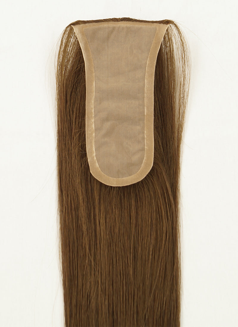 5.5" x 2.75" Silk Top Base Straight Virgin Hair Women Topper HT018