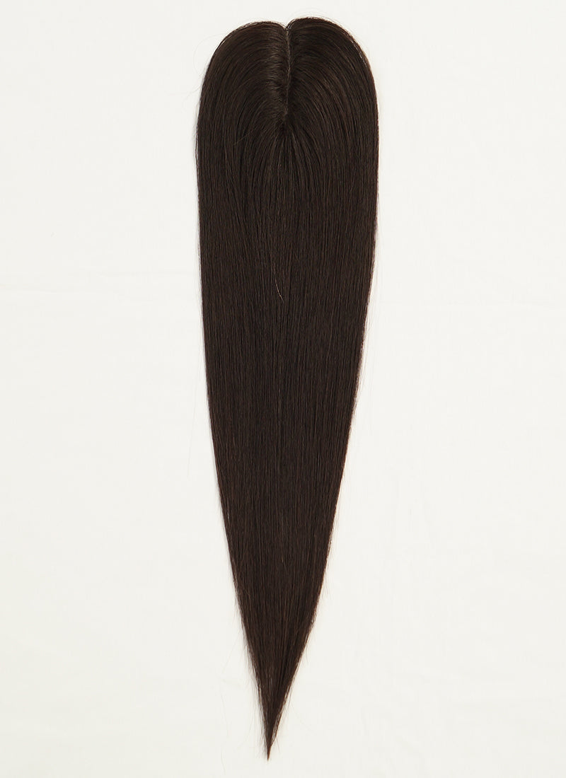 4.75" x 2" PU Top Base Straight Virgin Hair Women Topper HT019