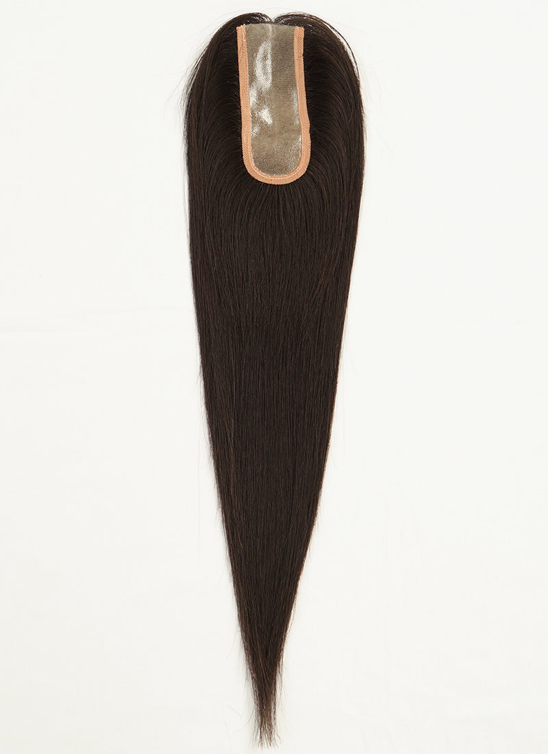 4.75" x 2" PU Top Base Straight Virgin Hair Women Topper HT019