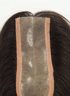 4.75" x 2" PU Top Base Straight Virgin Hair Women Topper HT019