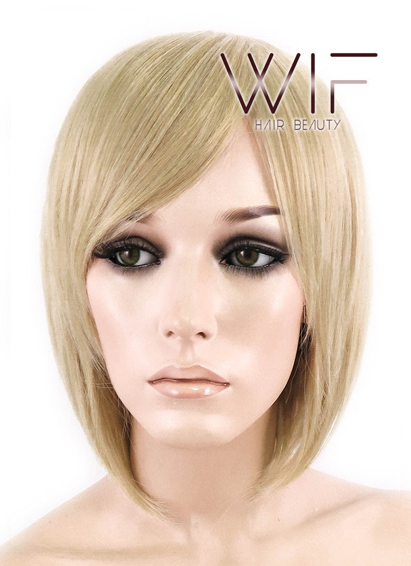 10" Straight Blonde Synthetic Wig KI14