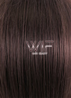 10" Straight Dark Brown Synthetic Wig KI152