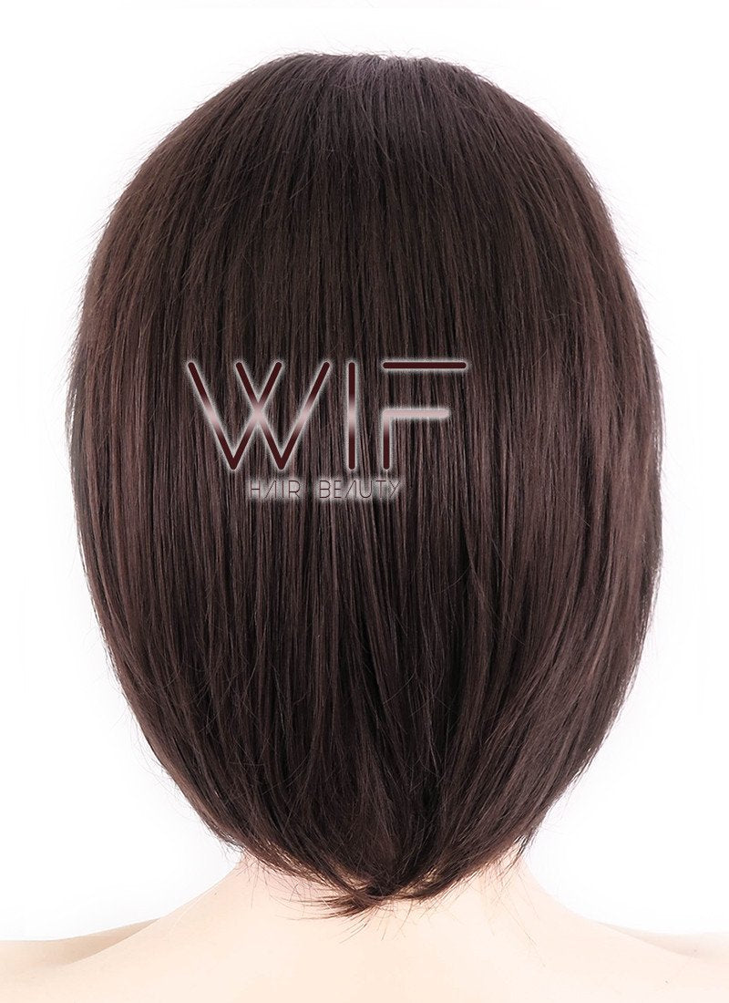 10" Straight Dark Brown Synthetic Wig KI152