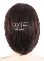 10" Straight Dark Brown Synthetic Wig KI152