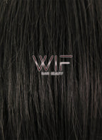 10" Straight Black Synthetic Wig KI01