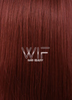 24" Straight Reddish Brown Lace Front Synthetic Wig LF009