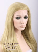 24" Straight Mixed Blonde Lace Front Synthetic Wig LF016