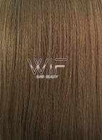 24" Long Straight Brown Lace Front Synthetic Hair Wig LF019